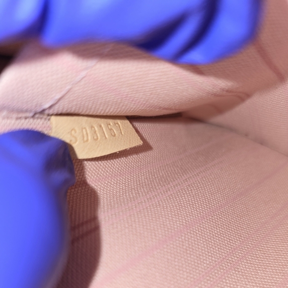 Authentic Louis Vuitton Damier Azur Neverfull GM NM Rose Ballerina Pochette - Picture 13 of 14